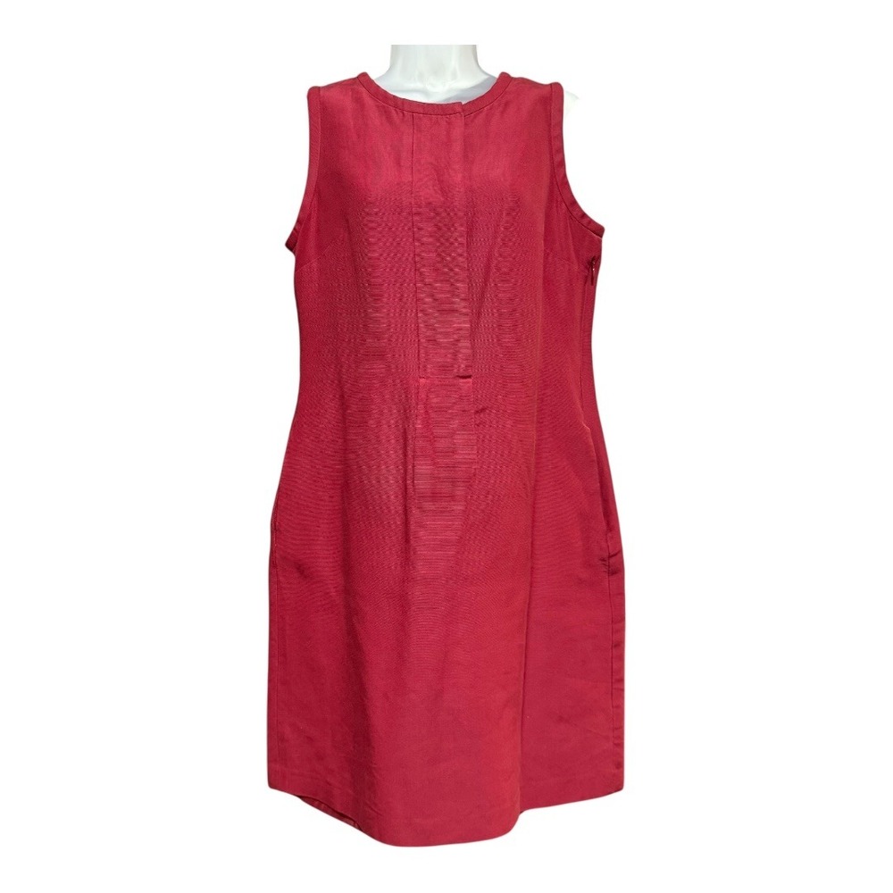 Talbots Red Sleeveless Sheath Dress‎ Size 10